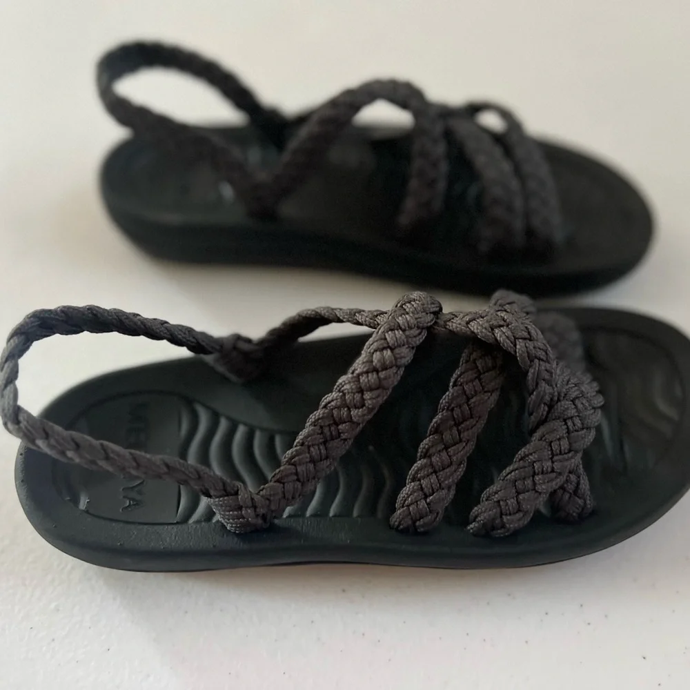 MEGNYA Women's Comfortable Walking Hiking Sandals Arch Support Sz 6 Gray - Picture 4 of 8